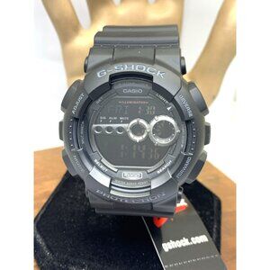 Casio Men's Watch GD100 G-Shock Military Sport Black Resin Strap 3263